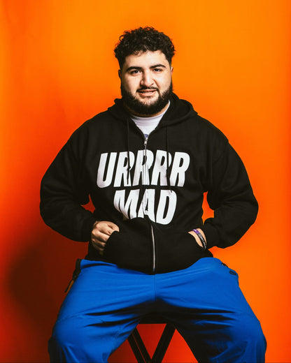 URRRR MAD ZIPUP HOODIE